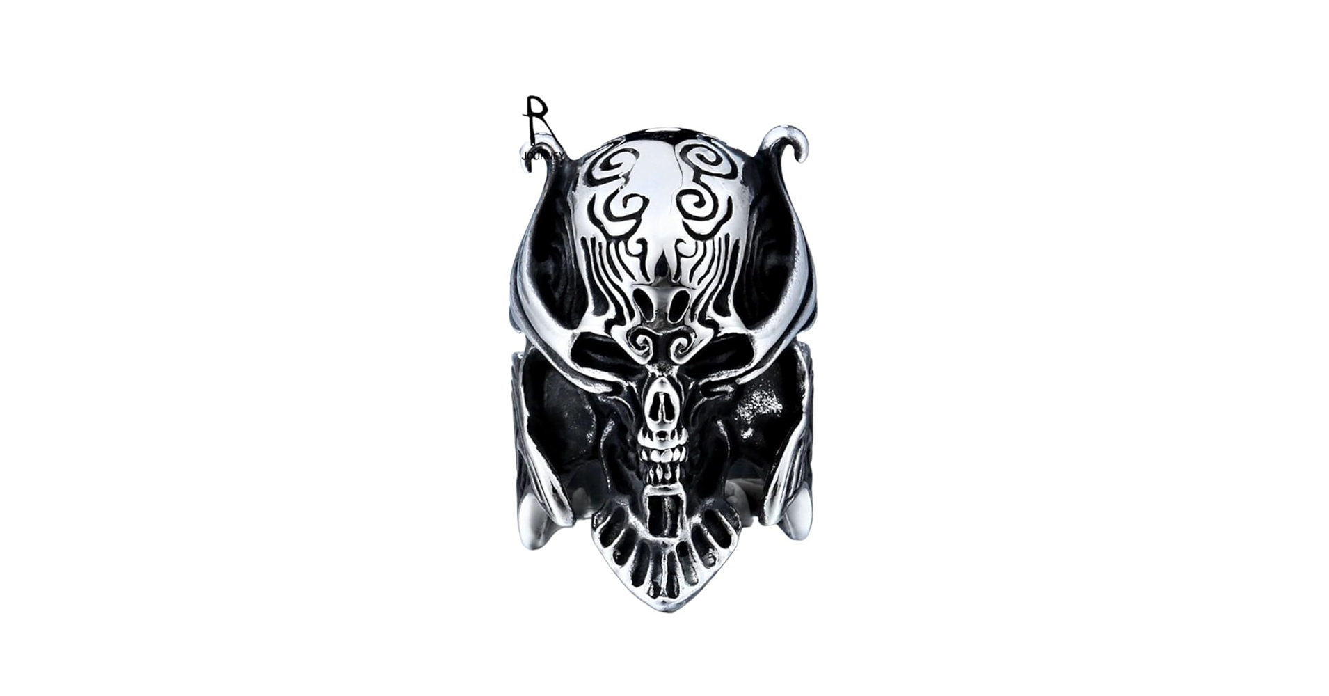 Amazon.com: TUHYNTJTS Cool War Skull Ring Garo Stainless